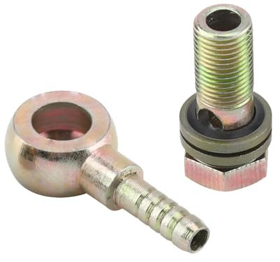 CGEAMDY 2 Juegos Banjo Manguera Bolt Del Freno, Perno Del Banjo Del Freno Para Motos Y Coches, Banjo Bolt Manguera Barb Fitting De Freno, Recambios Universales Para El Cilindro Maestro De Calibrador