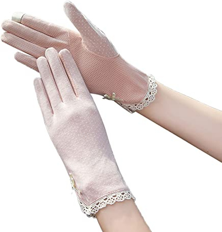Solinder Kvinnor Sommar Solskyddshandskar Fashionabla Halkfria Andas för Körning Cykling Klättring 2 par