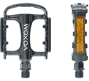 Voxom Trekking PE21 de Aluminio Cuerpo, Boron de Eje, cojinete de Deslizamiento, 718000059 Pedales, Color Negro, Estándar