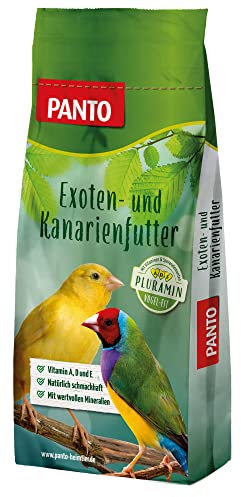 PANTO Exotenfutter mit Pluramin, 25 kg - Ziervogelfutter für Finken und Anderen exotischen Vögeln, Vogelfutter ohne Nüsse