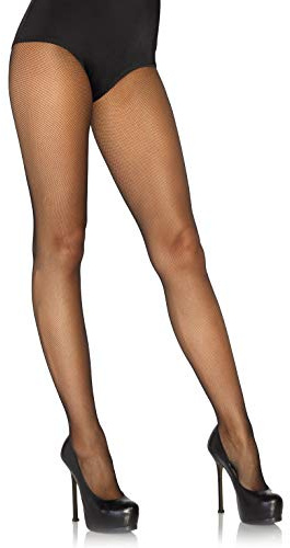 Leg Avenue Spandex micronet net Tights, Black, One Size