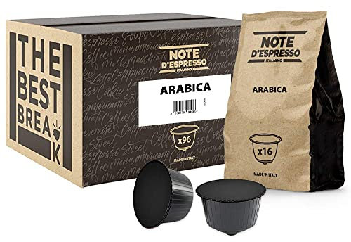 Note d'Espresso - Arábica - Cápsulas de Café compatibles con Cafeteras NESCAFE'* DOLCE GUSTO* - 96 caps
