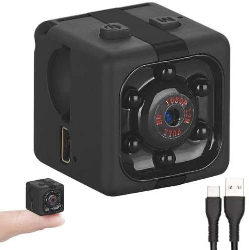 Somikon Minicamera: HD-Micro-Videokamera & Webcam, HD 720p, mit Bewegungserkennung & Akku (Mini Überwachungskamera, Mini Kamera Spion, Minikamera Speicher)