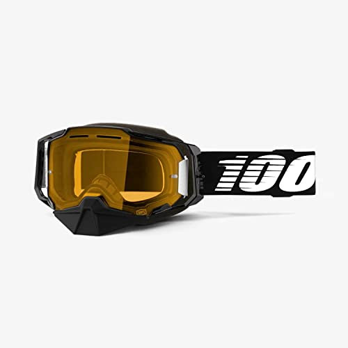 100% 26013196, Occhiali MX Unisex Adulto, Nero, Taglia Unica
