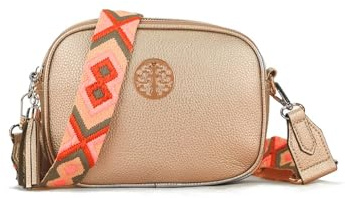 Long & Son Damen Medium Shoulder & Crossbody Bags 32227, gold, Medium
