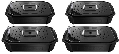 VIVOSUN 4-Pack FlexFeed Self-Watering Pots, Auto Irrigation Fabric Pot Base with Water Meter & Maintenance Window, for Use Indoors/Outdoors in Grow Tents, Greenhouses, Gardens