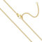 Goldkette Damen Ohne Anhänger goldene kette damen Breite 1,5mm Silberkette 585 Vergoldet halskette damen gold 35cm 40cm dünne Feine Glod Panzerkette kette Lang Wasserfest Halskette Mädchen (35+5)