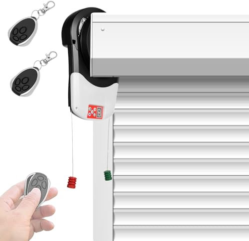Apriporta automatico avvolgibile, potente apriporta da garage a montaggio laterale con 2 telecomandi, motore apriporta con luce LED, forza di trazione 800 N, per spazi ristretti sopra il garage