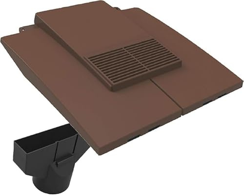 Brown Plain in Line Roof Tile Vent & Pipe Adaptor/for Concrete and Clay Tiles