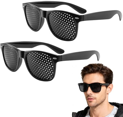 PQKL-party 2 gafas de cuadrícula para entrenamiento ocular, gafas de cuadrícula para entrenamiento ocular, gafas perforadas, gafas multidot, gafas perforadas para entrenamiento ocular original