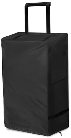 FACAIIO Funda para caja de herramientas apilable con ruedas, tela Oxford 600D, cubierta antipolvo impermeable, color negro