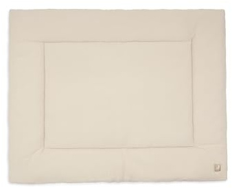 Jollein Krabbeldecke für Baby – Little Waffle – 75x95cm – Warm Sand/Sand – Laufgittereinlage – 95% Baumwolle 5% Elasthan – OEKO-TEX Zertifiziert – Kuschelig Weich – Spieldecke Baby