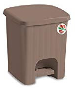 PATTUMIERA PEDALINA 4,5LT QUADRA TORTORA