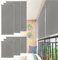 LARS360 Außenrollo Vertikaler Sonnenschutz Balkon Terrasse Wasserdichter Sonnenschutz Sichtschutz Grau 140x240cm