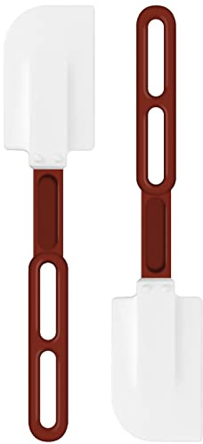 High-Temp Silicone Spatulas, 10'' Commercial Spatula 500°F Heat-Resistant Non-Stick Silicone Scraper, Set of 2 (10-Inch, NSF)