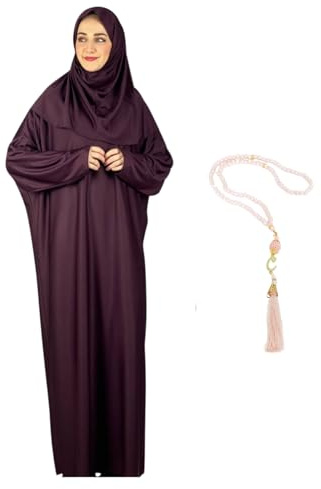 Modish Group, bönkläder med hijab, muslimska kläder, lång rock, abaya turkiska islamiska klänningar, Dubai Kaftan med radband