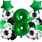 Notixa Fußball Geburtstags Deko 8 Jahre,Fussball 8 Geburtstagsdeko Jungen,Football Luftballon für Geburtstag Kinder,Grün Fußball Helium Luftballons xxl Set 8 Junge Fussball Party