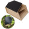 Bat House Kit, Wetterbeständiger Doppelkammer-Fledermauskasten-Unterstand, Wasserdichtes Fledermaushaus aus Verbundholz für den Innen- und Außenbereich