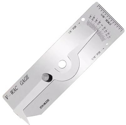 Misuratori di ispezione di precisione per saldatura, in acciaio inox, filettatura in pollici, strumento di misurazione della profondità per il controllo di sottosquadri e corone