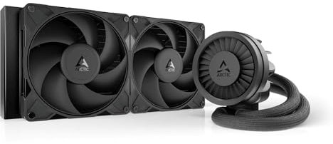 ARCTIC Liquid Freezer III Pro 280 - Wasserkühlung PC, AIO CPU Wasserkühler, 2x140 mm, 38 mm Radiator, PWM-Pumpe, VRM-Lüfter, AMD AM5/AM4, Intel LGA1851/1700 Contact Frame - Schwarz