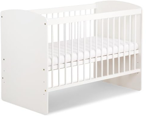 Mon Mobilier Design Karolina II Lit bébé à barreaux 120x60 Blanc