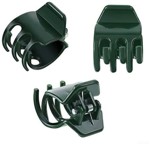 Juego de 20 clips de orquídea para jardinería, clips de plástico ligeros para Phalaenopsis y otras vides