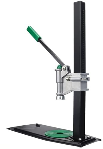 Manual Bottle Capper Tool for Home Brewing, Heavy Duty Metal Bottle Cap Pressing Machine, Adjustable Height, Easy Action Bench Capper for 26-29mm Caps