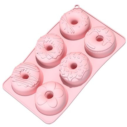 Silikon Donutformar För Bakning 6-Håls Säker Non-Stick Livsmedelsklassad