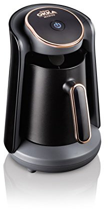 Arzum Okka Türkische Kaffeemaschine, Kompaktes, Überlaufschutz-Sensor, leicht zu reinigen, energieeffiziente Leistung, perfekt für Liebhaber traditioneller Kaffees, 4 Seiten, Kupfer