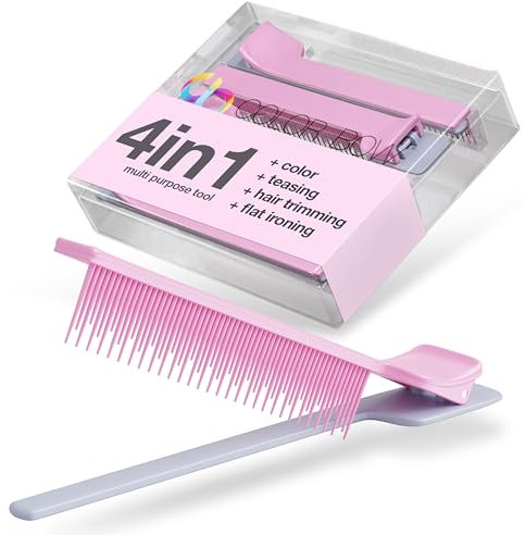 ColorBow Pettine con clip per prendere in giro (5 pezzi) Pettine per prendere in giro, strumenti per lo styling da colorare - Un must have per parrucchieri per evidenziare balayage board Companion