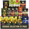 SERIOUS PIG | Gourmet Snack Hamper | with Crunchy Cheese, Cured Pork, Pickles, Crisps, and Corn Scratchings. Delicious Savoury Pub Snacks (20 Packets)