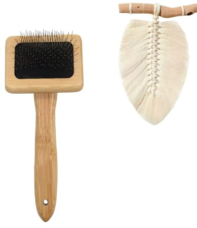 Tyoungg Macrame Comb Wooden for Fringe Feathered Wall Hanging Plant Hanger Craft Making Knitting Cord Rope 3mm 4mm 5mm (Macrame Comb)