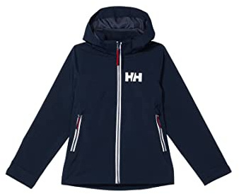 Helly Hansen Júnior Unisex Chaqueta de lluvia Jr Rigging, Azul Marino, 12