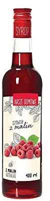 Hallonsirap 400 ml premium rosa