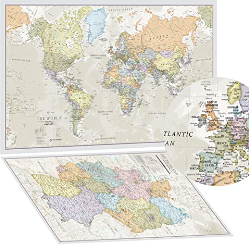 Weltkarte + BONUS Deutschlandkarte - Maps International - Über 50 Jahre in der Kartenherstellung