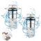 Pack of 2 Sink Plugs for 34-40 mm Drain Plugs, Universal Pop Up Drain Strainer Plug, Washbasin, Drain Plug with Anti Clogging Strainer for Bath Plug Countertop Washbasin