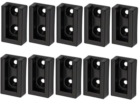 Milisten Piezas de Repuesto para Soportes para Colgar Ropa 10 Piezas Soporte de Armario de Aleación de Aluminio Soporte para Barra de Armario para Almacenamiento