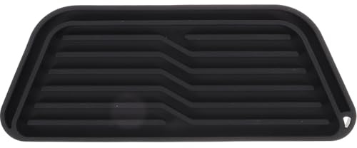 Generic Vassoio Raccogligocce in Silicone Nero Leggero e Facile da Installare per Frigorifero, Tappetino Drenante come Accessorio per Dispenser D'acqua