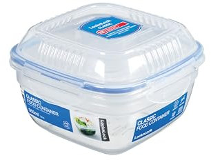 LocknLock TO GO Salatbox to go mit 2 Fächern und Dressingbehälter | 950 ml | Luft- und wasserdichte Vorratsdose | Spülmaschinen-, und Mikrowellengeeignet | BPA-Frei | Salatschüssel to go