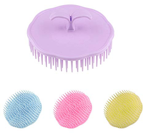 AURSTORE Basa Brosses Ronde,Massage Cheveux Brosse (Lot de 4 Couleur Aléatoire) 80631, Manette 3