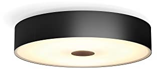 Philips Hue White Ambiance Fair Deckenleuchte schwarz 2750lm inkl. Dimmschalter, dimmbar, alle Weißschattierungen, steuerbar via App, kompatibel mit Amazon Alexa (Echo, Echo Dot)