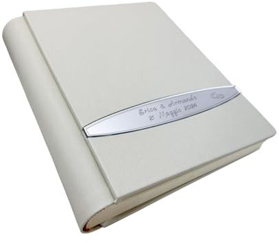 Album Fotografico Artigianale -Cristel Specchio- in similpelle pregiata, con inserto in Plexiglass Personalizzabile,classico con velina,Matrimonio,Compleanno,Regalo,Wedding,Anniversario