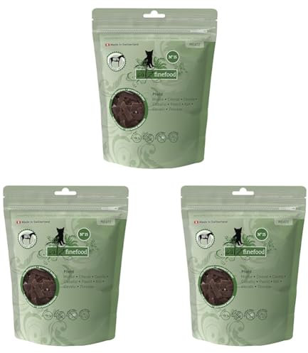 catz finefood Meatz Katzen Leckerlies Pferd N° 15 - knusprige Streifen aus 100 Prozent Pferdefleisch - Katzensnack für Allergiker ohne Zucker, getreidefrei (1 x 45 g) (Packung mit 3)