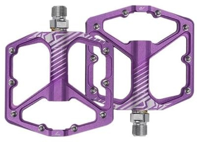 Multifunktionella mountainbikepedaler Mountainbikelagerpedaler Ultralätta racercykelpedaler Antisladdcykelpedaler Mountainbiketillbehör Lämplig for mountainbike- och stadscyklar(Purple)