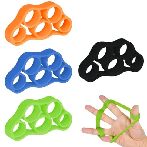 Finger Exerciser, Pinza Mano Avambracci Attrezzi, Allenamento Mani e Dita,Molle per Mani per Estensori delle Dita, Perfetto per Recupero di Lesioni alla Mano, 4pcs