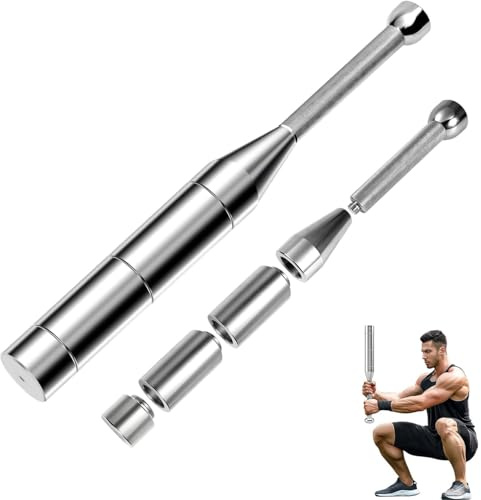 WOOLUCK® Macebell ajustable 6 en 1, Maza Clubbell de acero, para entrenamiento de fuerza (3/4/5/6/7/8 kg),hombros, agarre y antebrazos