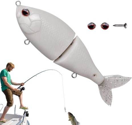 Fiskebeten,Realistiskt Swimbait Fiskeredskap - Fiskebete för Abborre,för Öring Mal Sötvatten Piggvar Flod Damm Sjö