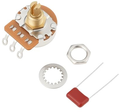 YINETTECH Guitar Volume Tone Split Shaft Potentiometer Kit 250K Compatible with Fender Stratocaster