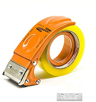 PROSUN Handheld Klebebandabroller, mit extra Klinge Verpackung Karton fadensiegelung Cutter,48 mm/50 mm (5,1 cm) Orange