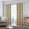Fusion Chevron Ösenvorhang baumwolle ocker Curtains: 66 Width x 90 Drop (168 x 228cm)